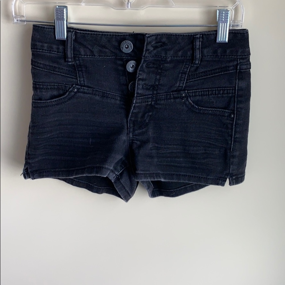 Black high waisted shorts